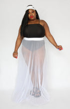 Load image into Gallery viewer, SHEER PLEATED MAXI SKIRT