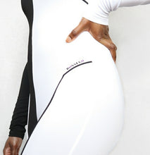 Load image into Gallery viewer, BOSSEGO B/W SPLIT CATSUIT
