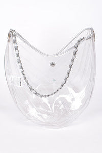 CLEAR CHAIN SHOULDER BAG