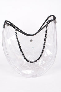CLEAR CHAIN SHOULDER BAG
