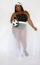 Load image into Gallery viewer, SHEER PLEATED MAXI SKIRT
