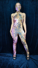 Load image into Gallery viewer, LEOPARD HALTER CATSUIT