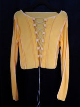 Load image into Gallery viewer, NOT SO EXPOSED LACE-UP CROP TOP