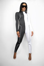 Load image into Gallery viewer, BOSSEGO B/W SPLIT CATSUIT