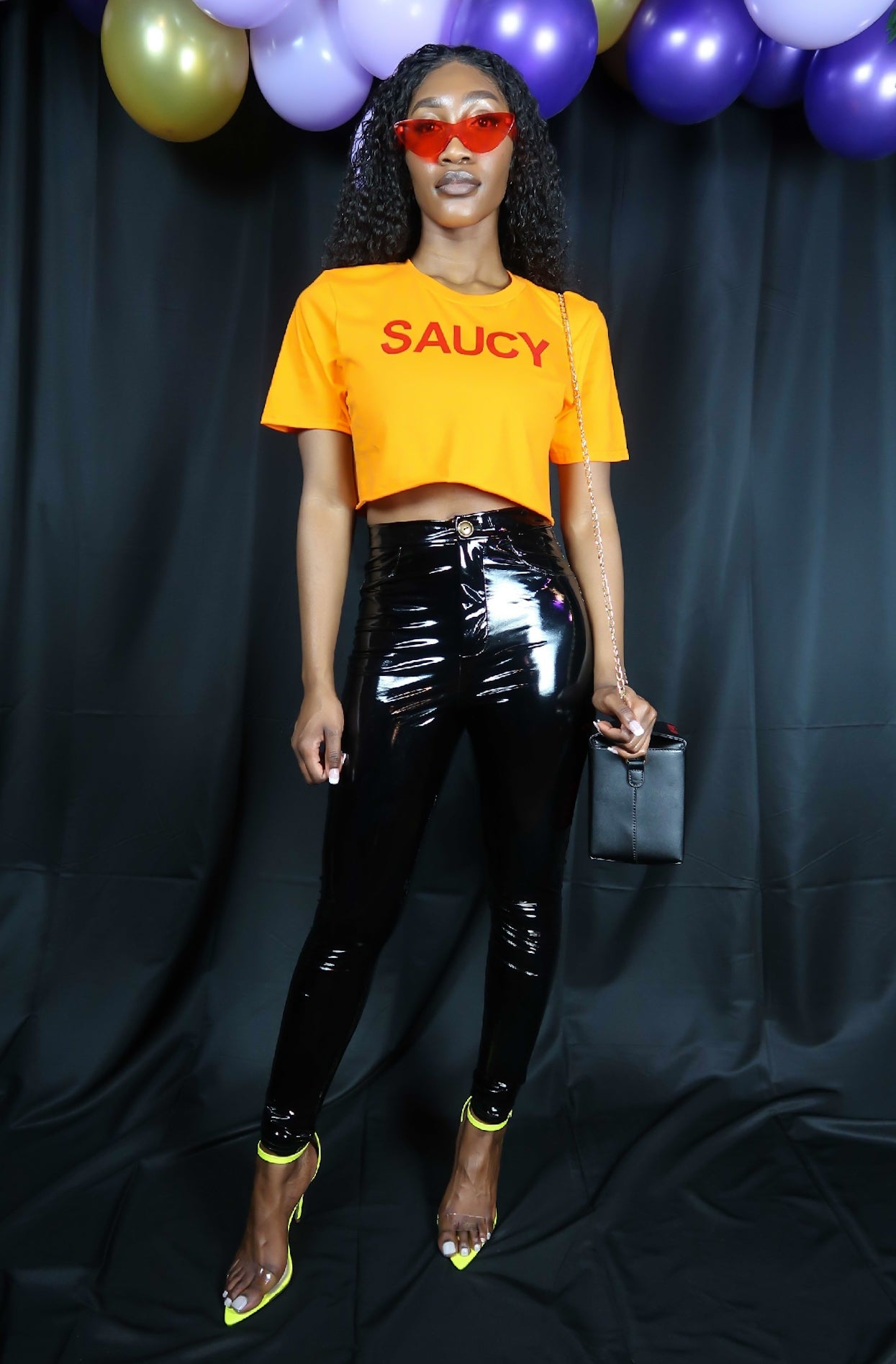 BLACK PANTHER VINYL PANTS