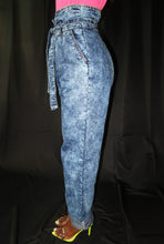 Load image into Gallery viewer, ACID WASH PAPERBAG JEANS