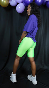 SHINE BRIGHT BIKER SHORTS