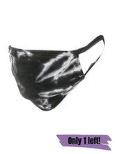 Load image into Gallery viewer, BLACK/WHITE TIE-DYE FACE MASK
