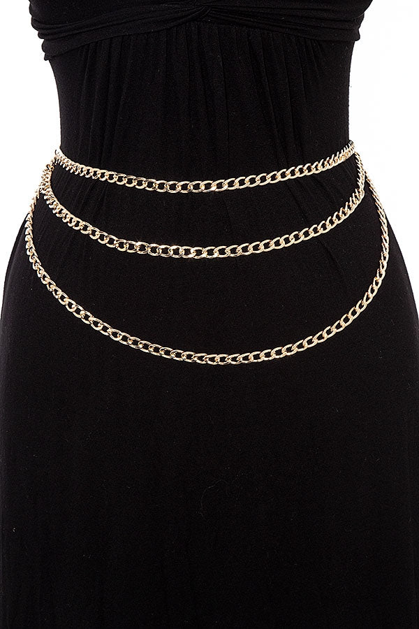 LAYERED CHAIN BELT